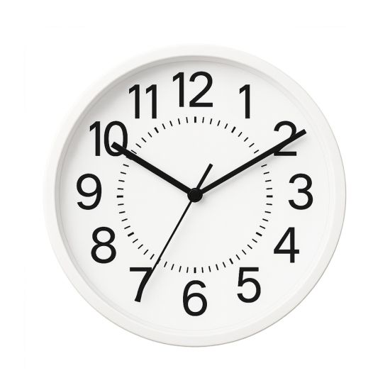 RELOJ DE PARED BLANCO REDONDO 20CM KÜKEN