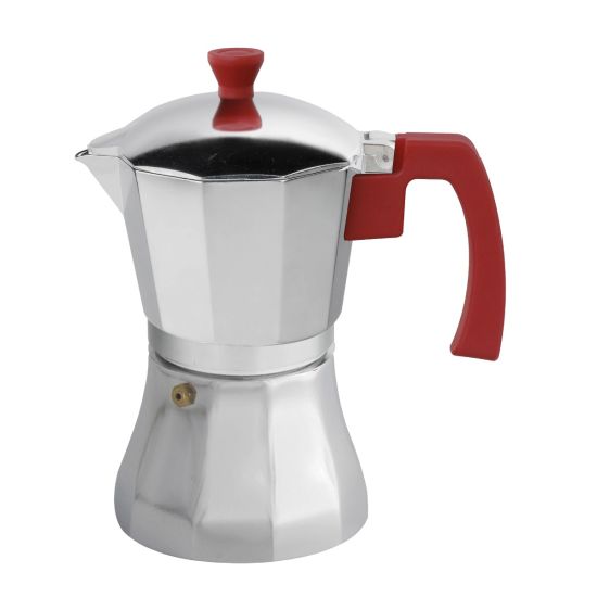 CAFETERA ALUMINIO INDUCCIÓN SUPREME 9 TAZAS GRIS