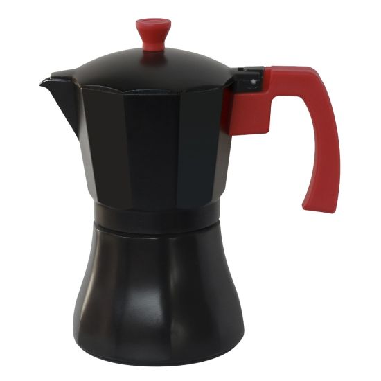 CAFETERA ALUMINIO SUPREME NEGRA INDUCCIÓN 9 TAZAS