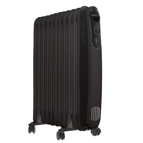 RADIADOR ACEITE 11 ELEMENTOS 2500W NEGRO