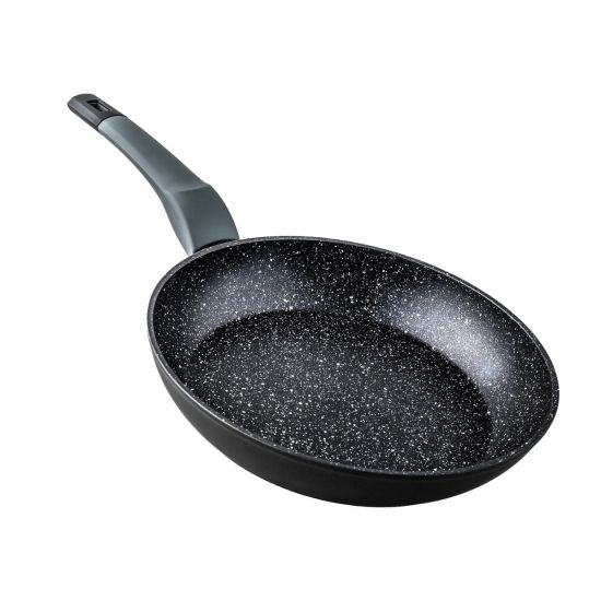 SARTEN ALUMINIO FORJADO PIEDRA MÁRMOL GOURMET 28 CM.