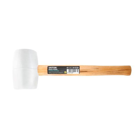 MACETA GOMA VATTON BLANCA MANGO MADERA 680 GRAMOS