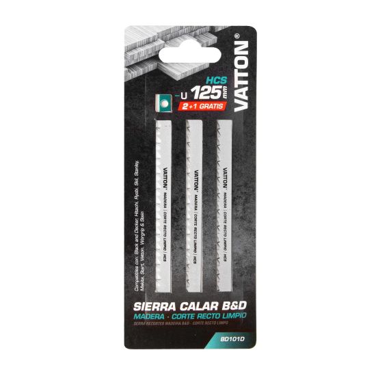SIERRA CALAR VATTON B&D MADERA CORTE RECTO LIMPIO 125MM