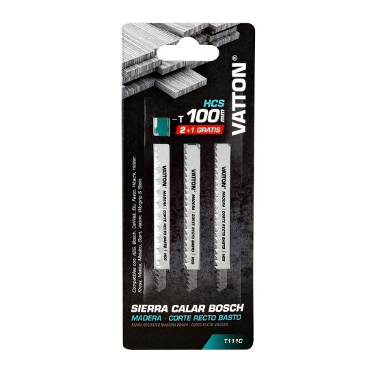 SIERRA CALAR VATTON MADERA BOSCH CORTE RECTO BASTO 100MM