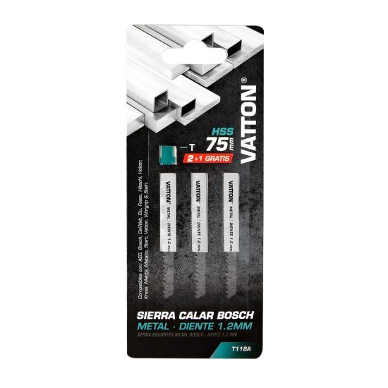 SIERRA CALAR VATTON METAL BOSCH CORTE DENTADO 1,2MM