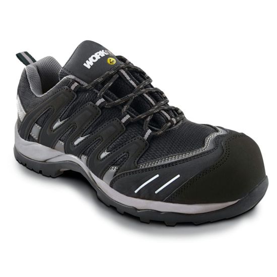 ZAPATO DE SEGURIDAD ESD WORKFIT TRAIL NEGRO Nº41