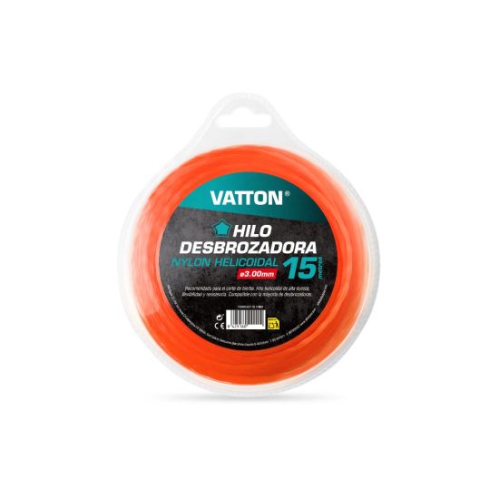 HILO NYLON DESBROZADORA VATTON 3,0 MM 15M HELICOIDAL