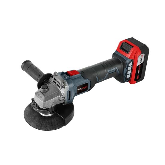 AMOLADORA BRUSHLESS 115MM WORGRIP 20V BATERÍA 5.0AH