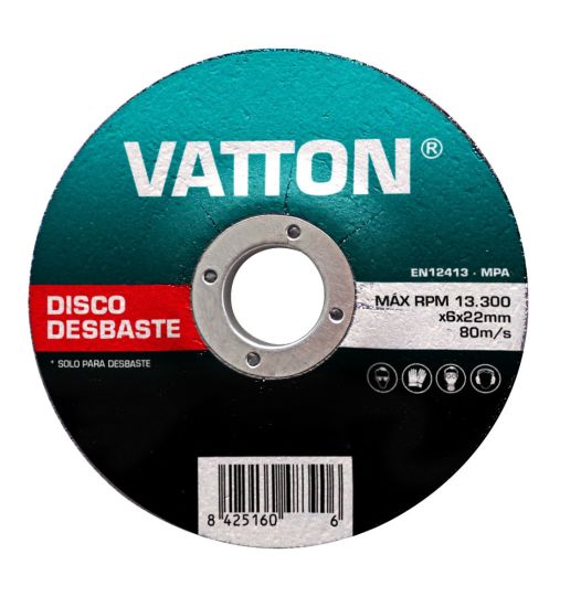 DISCO VATTON DESBASTE 125 x 6.0 x 22MM