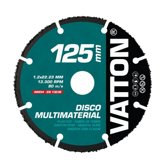 DISCO VATTON MULTIMATERIAL 125MM