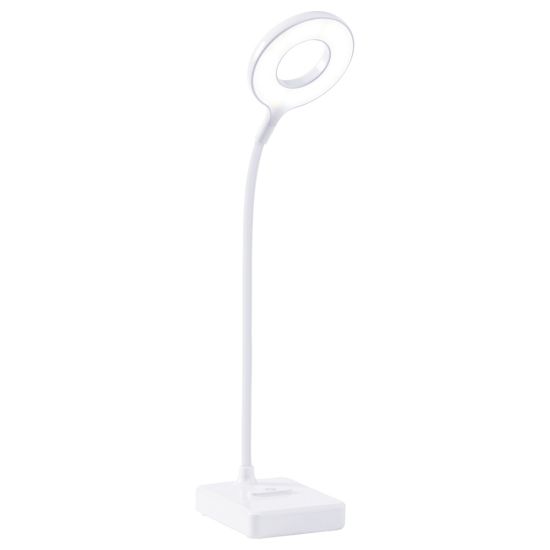 LÁMPARA LED RECARGABLE ARO BLANCA CCT KORPASS