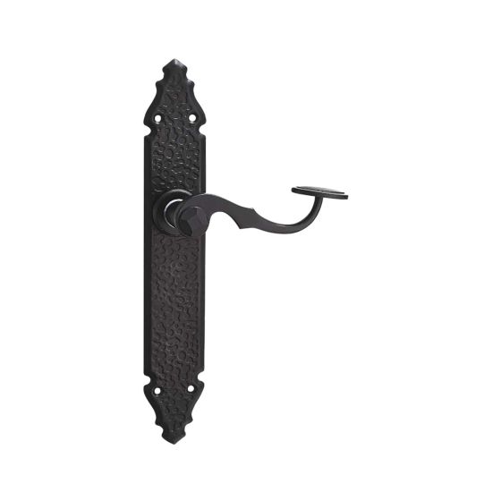 MANILLA FORJA HANDLOCK CON PLACA 275MM NEGRA