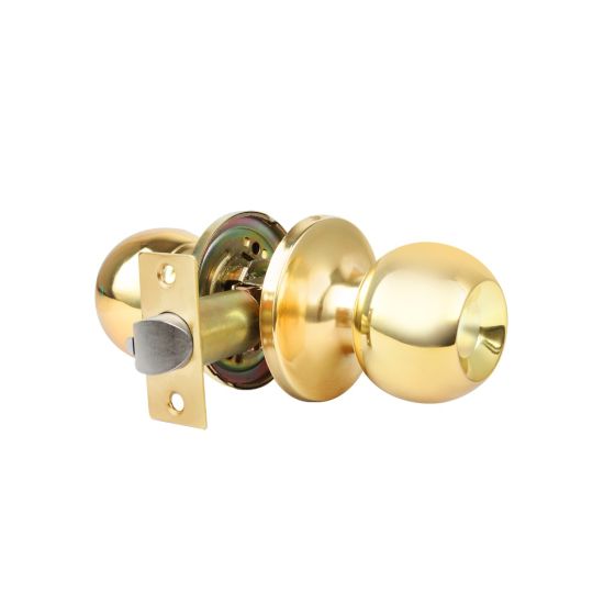 POMO PASO HANDLOCK REDONDO 65MM LATÓN BRILLO 