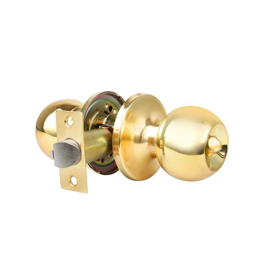 POMO BAÑO HANDLOCK REDONDO 65MM LATÓN BRILLO 
