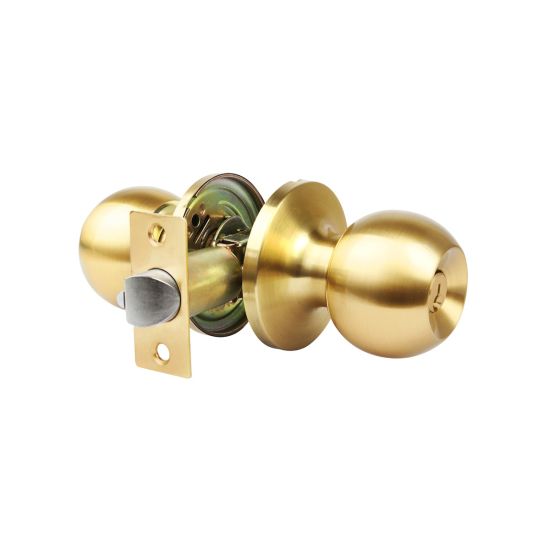 POMO ENTRADA HANDLOCK REDONDO 65MM LATÓN MATE