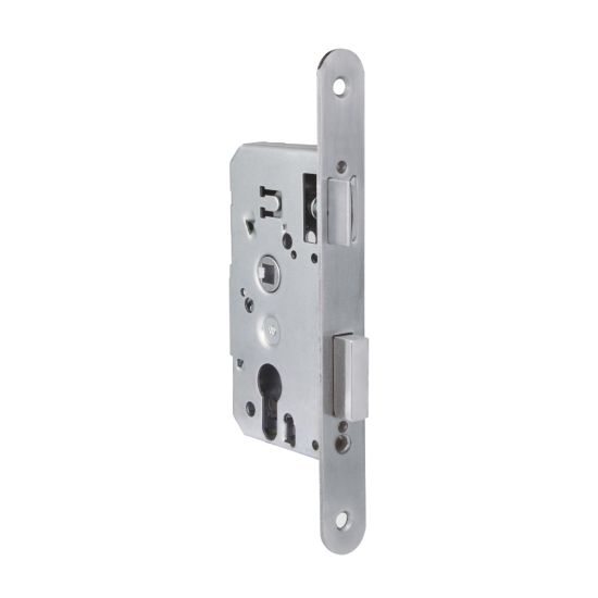 CERRADURA HANDLOCK PUERTA MADERA 50X47MM REDONDA NIQUELADA
