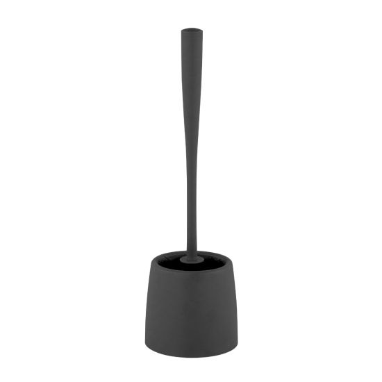 ESCOBILLERO WC PLÁSTICO NEGRO 38CM