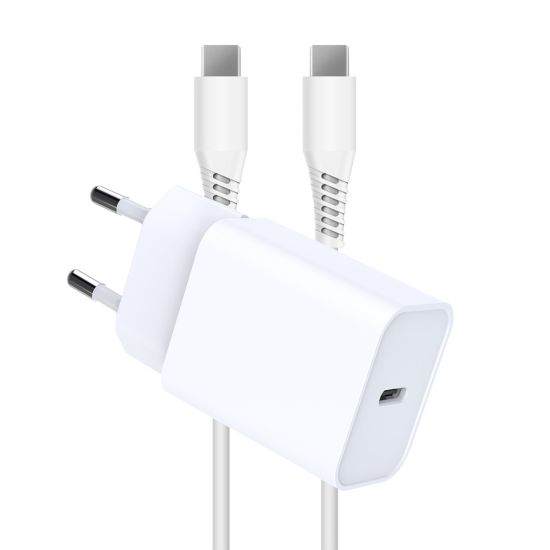 KIT ADAPTADOR ONLEX 12W SALIDA TIPO C + CABLE TIPO-C / TIPO-C 