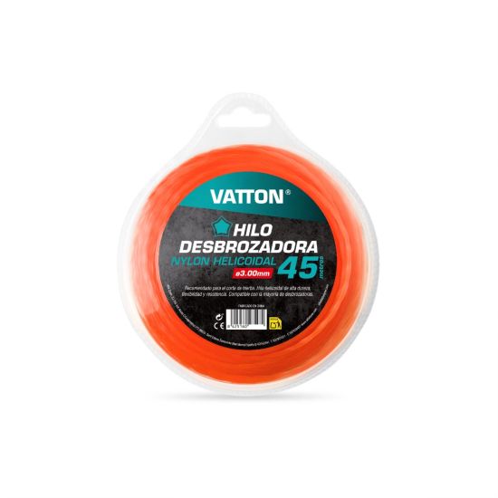 HILO NYLON DESBROZADORA VATTON 3,0 MM 45M HELICOIDAL