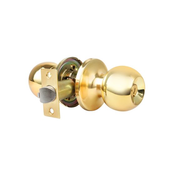 POMO ENTRADA HANDLOCK REDONDO 65MM LATÓN BRILLO 