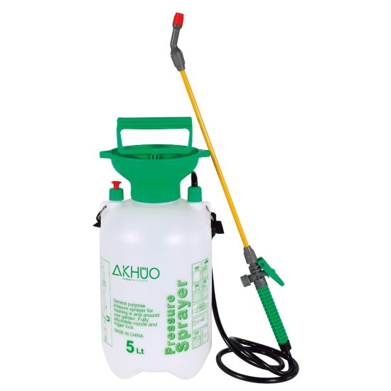 PULVERIZADOR PRESIÓN AKHUO 5L CON ACCESORIOS