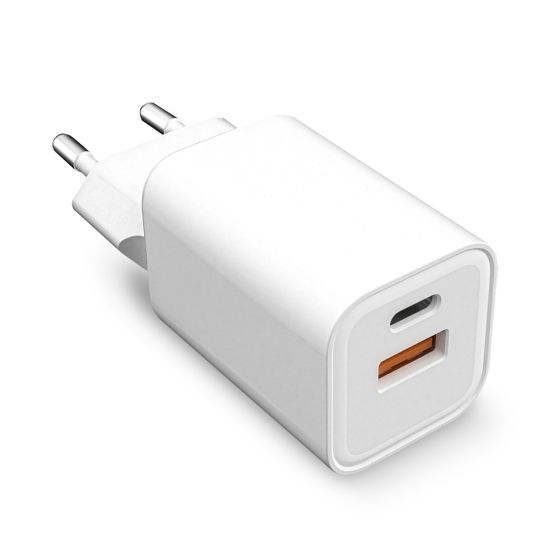 CARGADOR MINI CARGA RÁPIDA TIPO-C+USB 45W BLANCO
