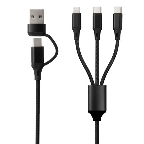 CABLE CARGADOR ONLEX C+USB/DOBLE C+LIGHTNING