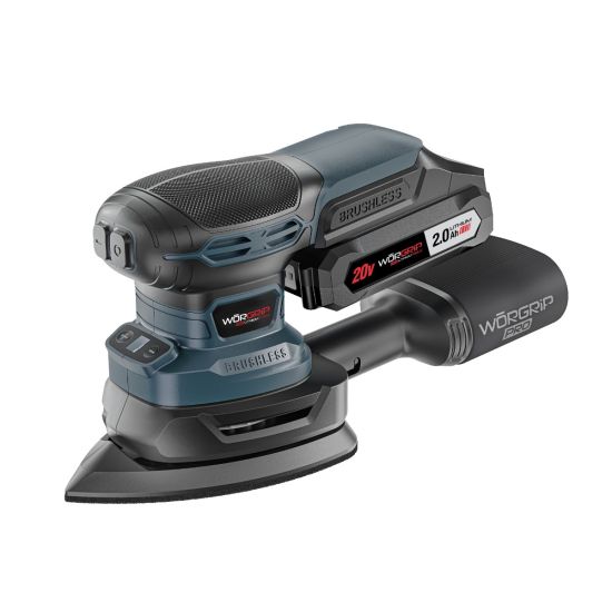 LIJADORA MOUSE WORGRIP 20V 1BATERÍA 2AH BRUSHLESS
