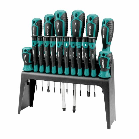 DESTORNILLADOR VATTON 18 PIEZAS SOPORTE ORGANIZADOR