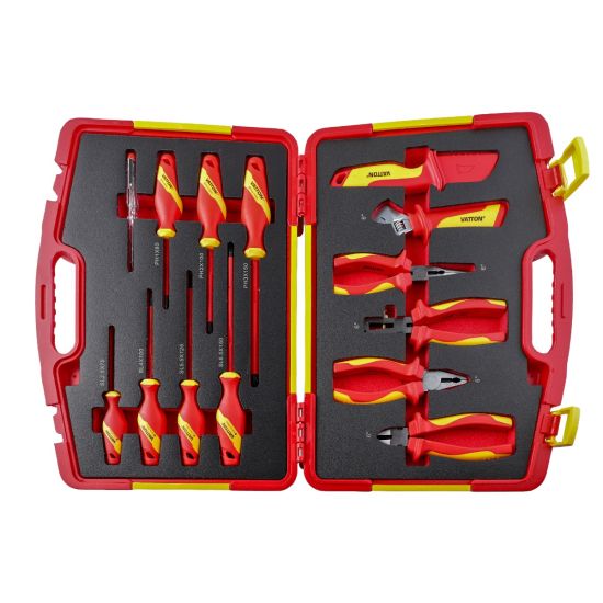 JUEGO HERRAMIENTAS VDE 1000V MALETÍN 14PCS VATTON