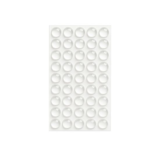 GOTA SILICONA ADHESIVA REDONDA 10x3MM